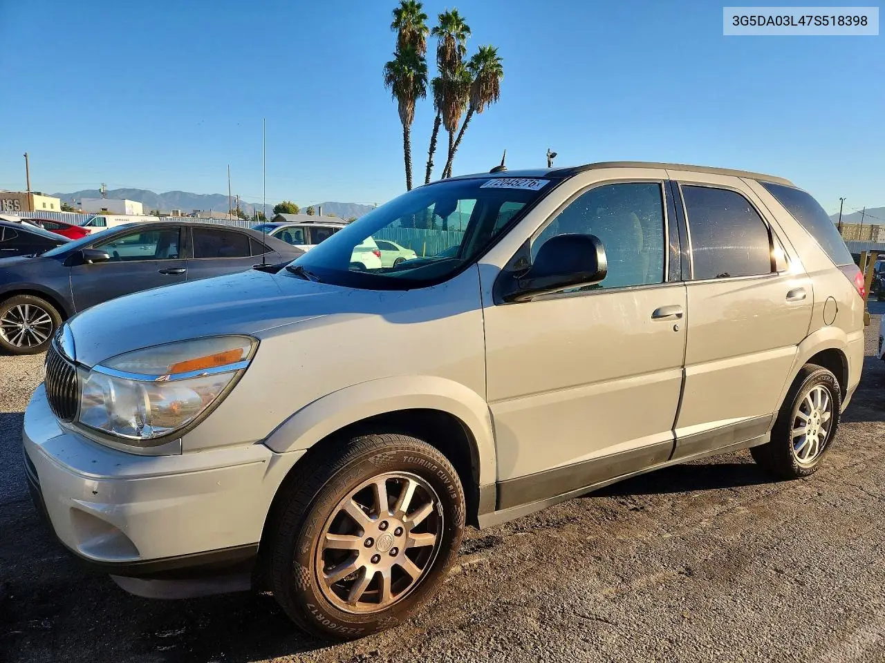 BUICK RENDEZVOUS 2007, VIN 3G5DA03L47S518398