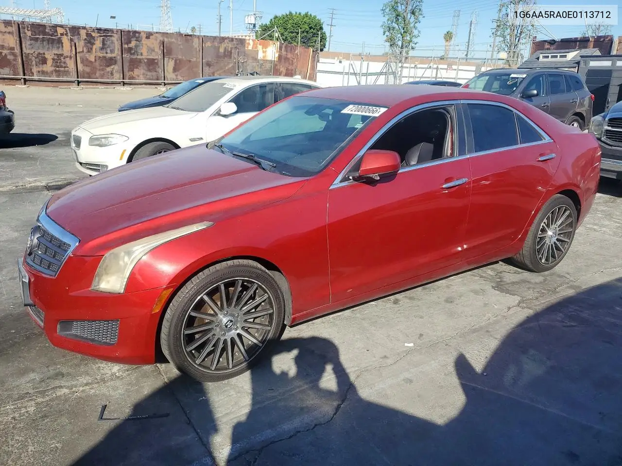 CADILLAC ATS 2014, VIN 1G6AA5RA0E0113712