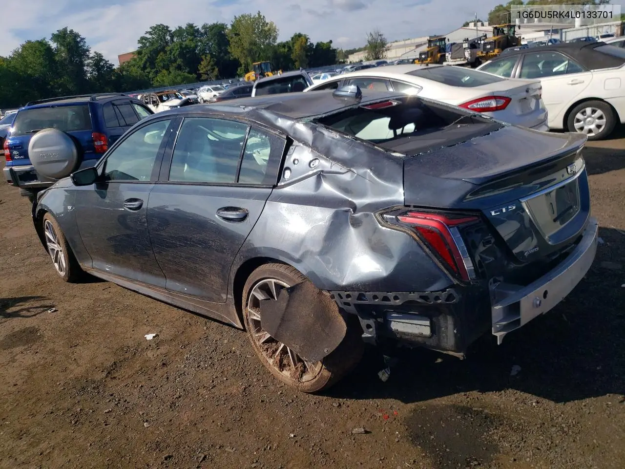 2020 CADILLAC CT5 VIN 1G6DU5RK4L0133701 — фото 2