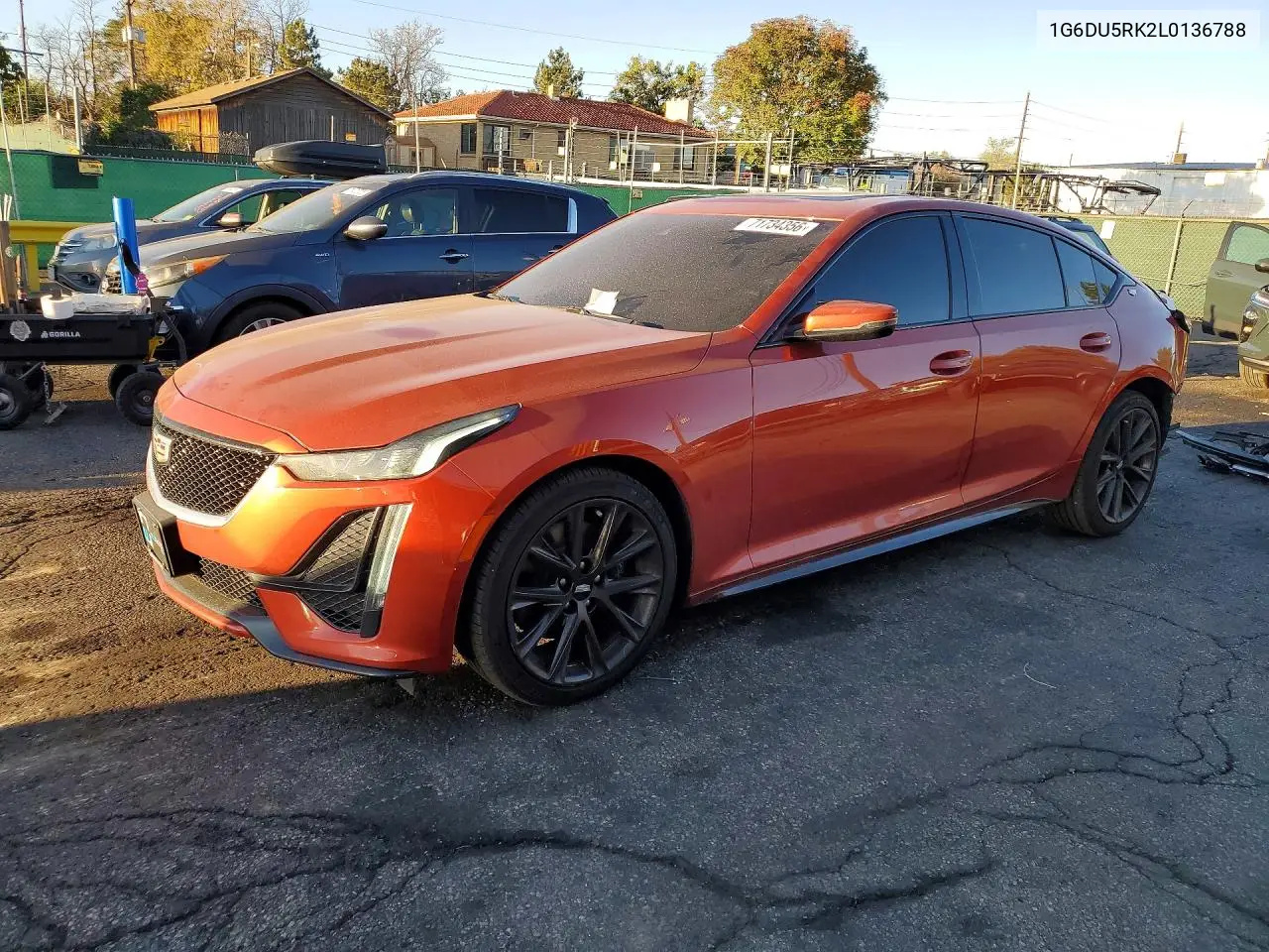 CADILLAC CT5 2020, VIN 1G6DU5RK2L0136788