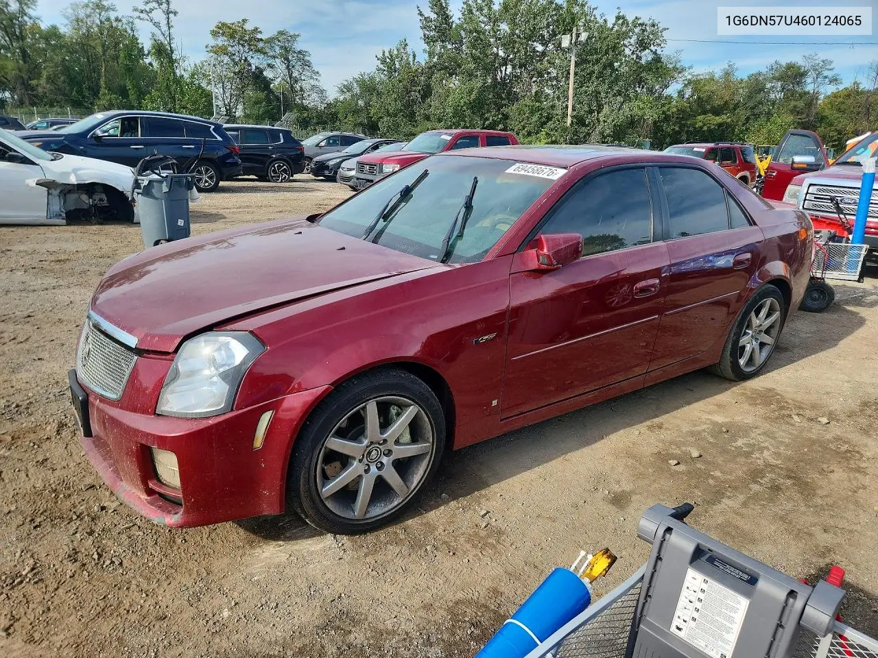 CADILLAC CTS-V 2006, VIN 1G6DN57U460124065