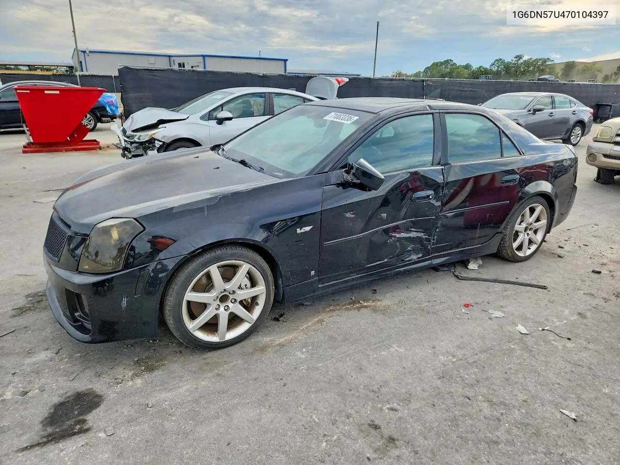 CADILLAC CTS-V 2007, VIN 1G6DN57U470104397