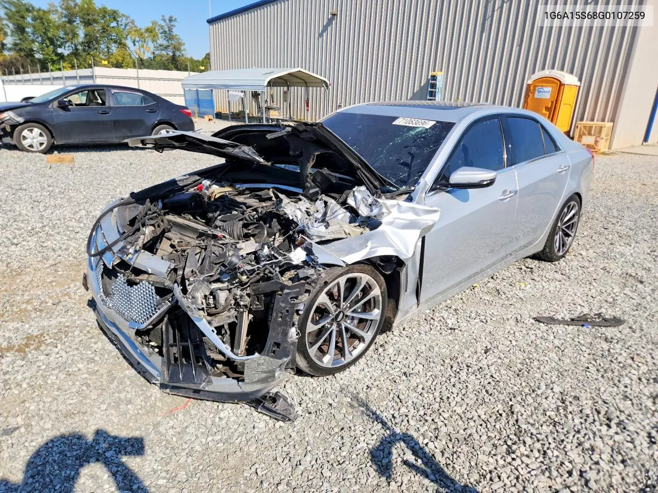 CADILLAC CTS-V 2016, VIN 1G6A15S68G0107259
