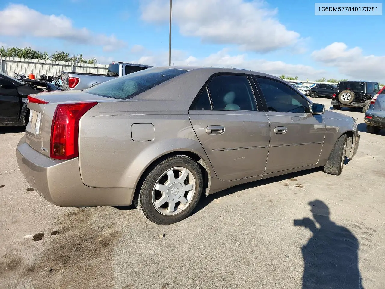 2004 CADILLAC CTS VIN 1G6DM577840173781 — фото 3