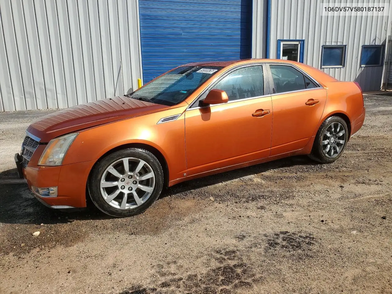 CADILLAC CTS 2008, VIN 1G6DV57V580187137