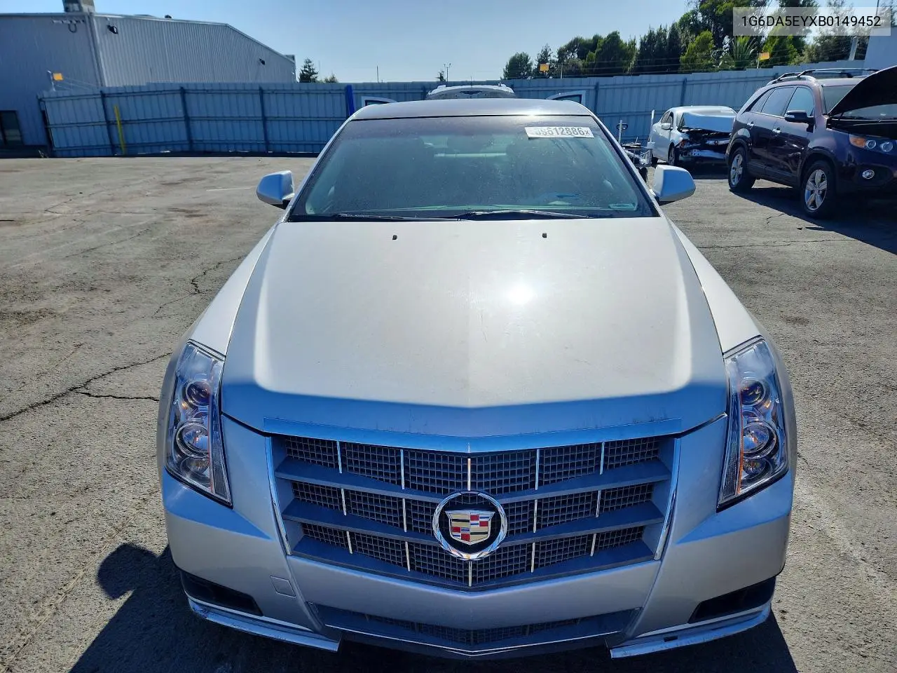 2011 CADILLAC CTS VIN 1G6DA5EYXB0149452 — фото 5
