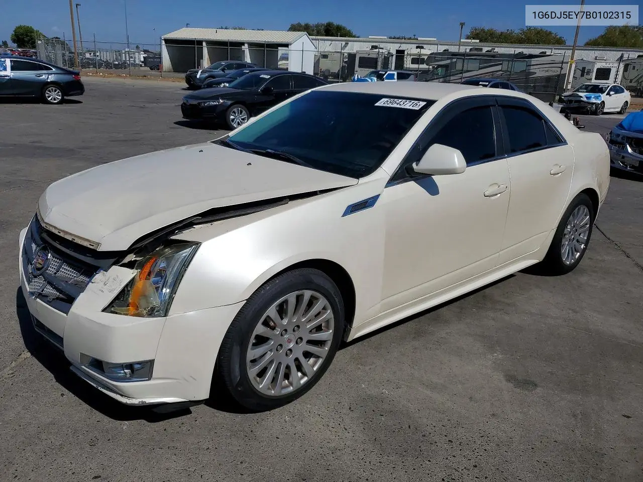 CADILLAC CTS 2011, VIN 1G6DJ5EY7B0102315