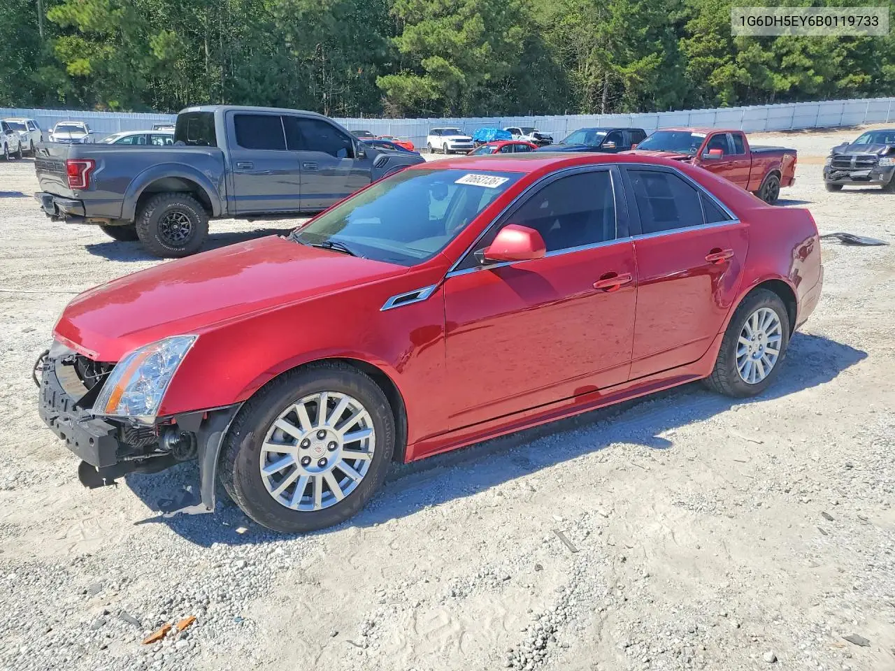 CADILLAC CTS 2011, VIN 1G6DH5EY6B0119733