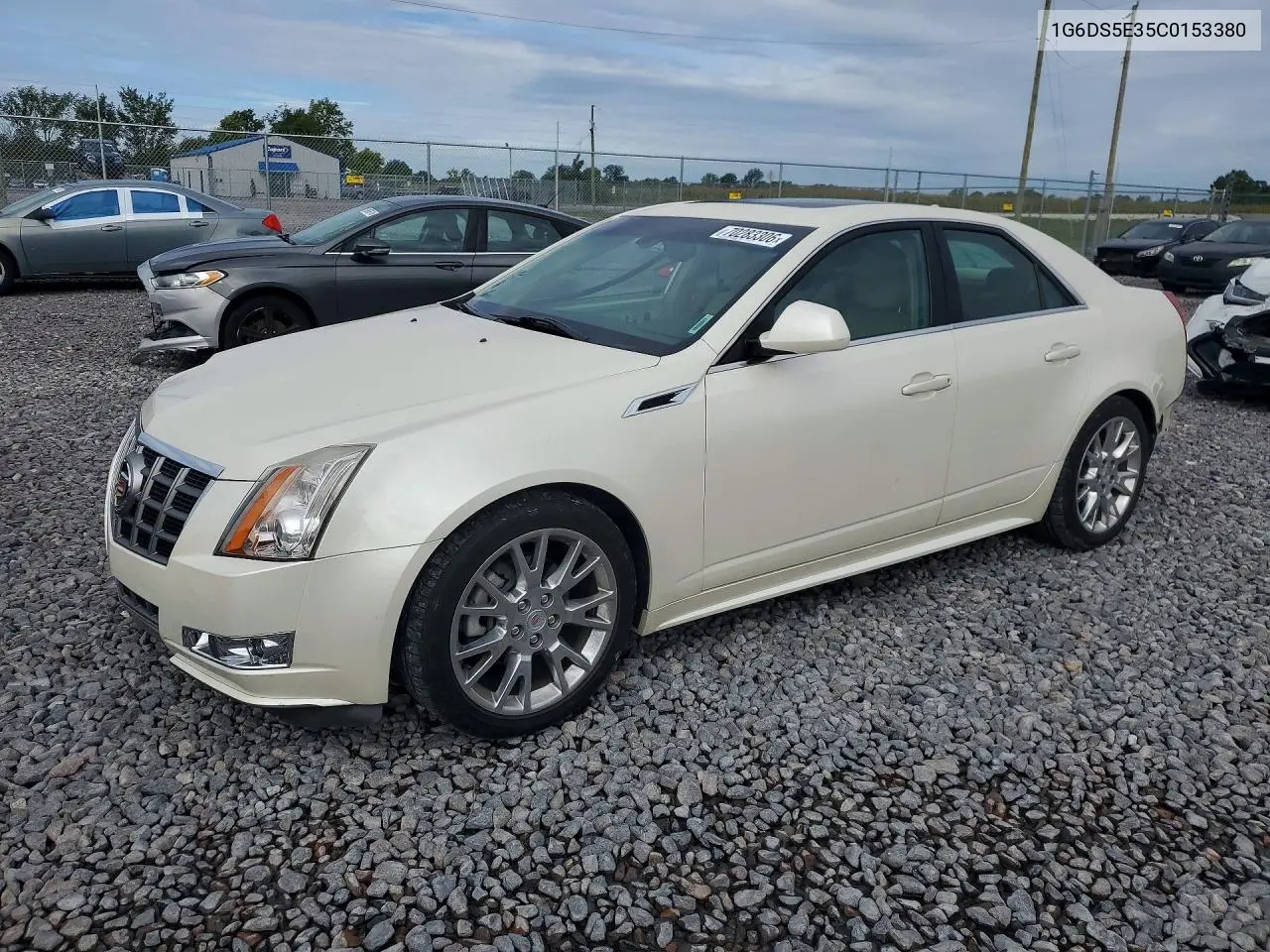 CADILLAC CTS 2012, VIN 1G6DS5E35C0153380