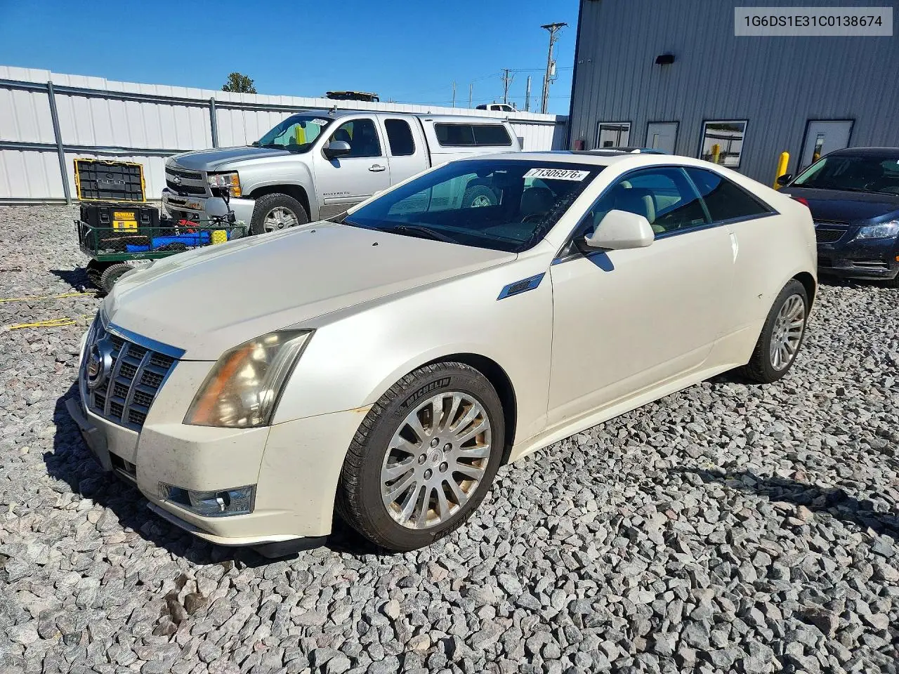 CADILLAC CTS 2012, VIN 1G6DS1E31C0138674