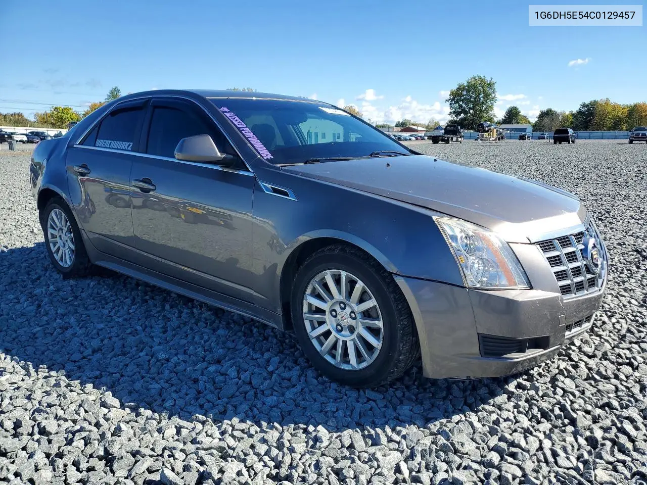 2012 CADILLAC CTS VIN 1G6DH5E54C0129457 — фото 4