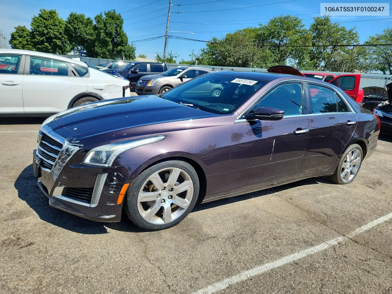 CADILLAC CTS 2015, VIN 1G6AT5S31F0100247