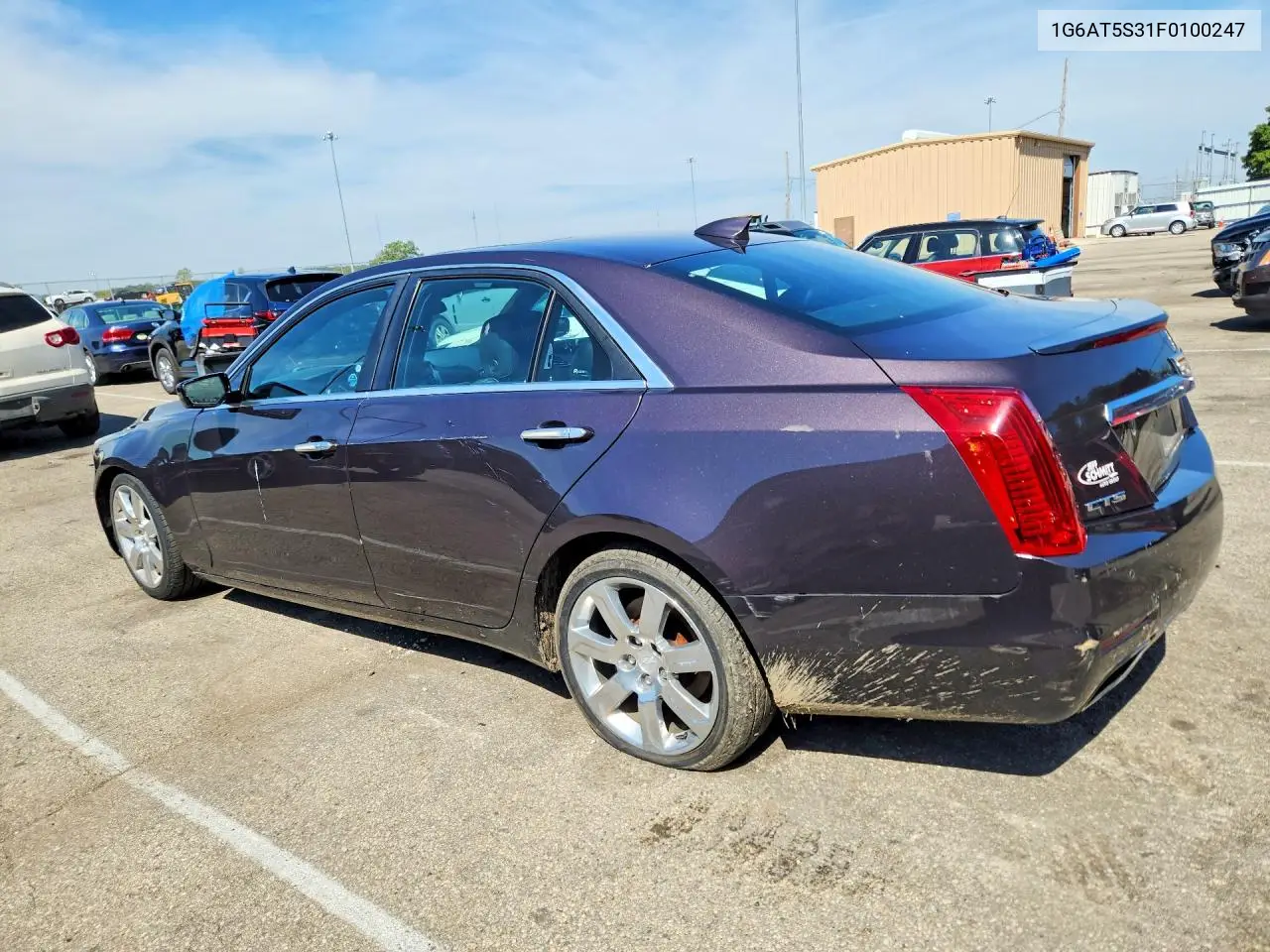 2015 CADILLAC CTS VIN 1G6AT5S31F0100247 — фото 2