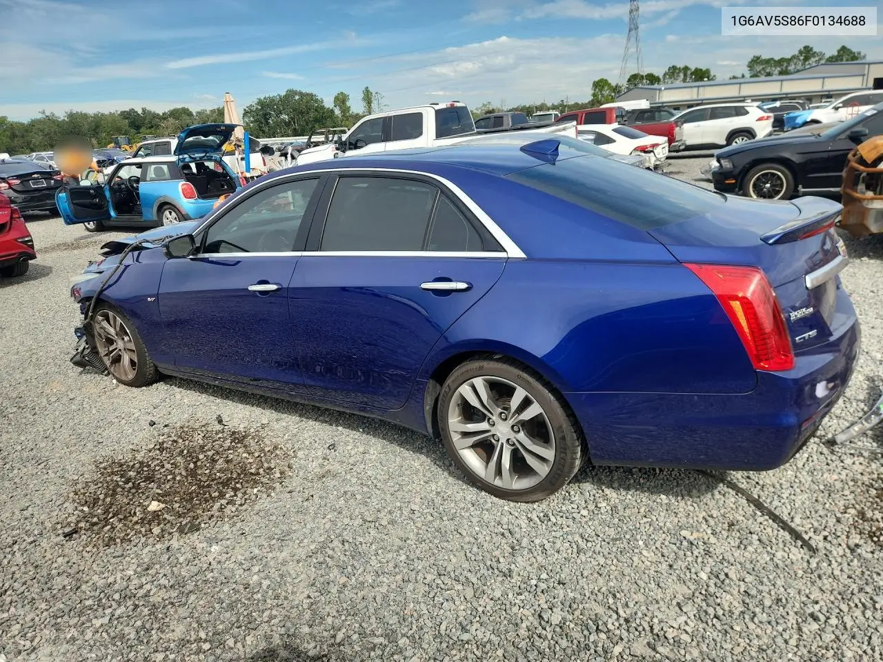 2015 CADILLAC CTS VIN 1G6AV5S86F0134688 — фото 2
