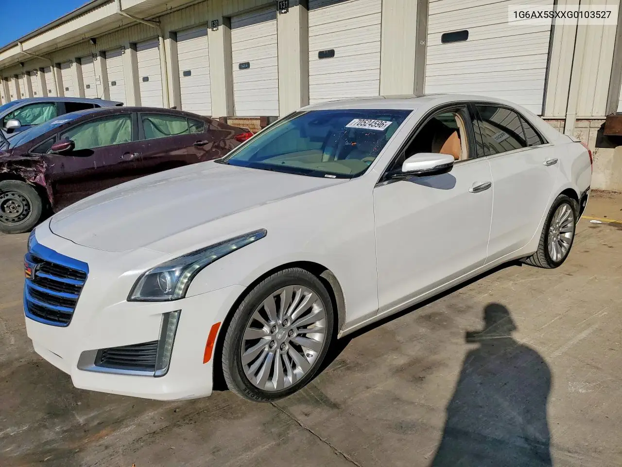 CADILLAC CTS 2016, VIN 1G6AX5SXXG0103527