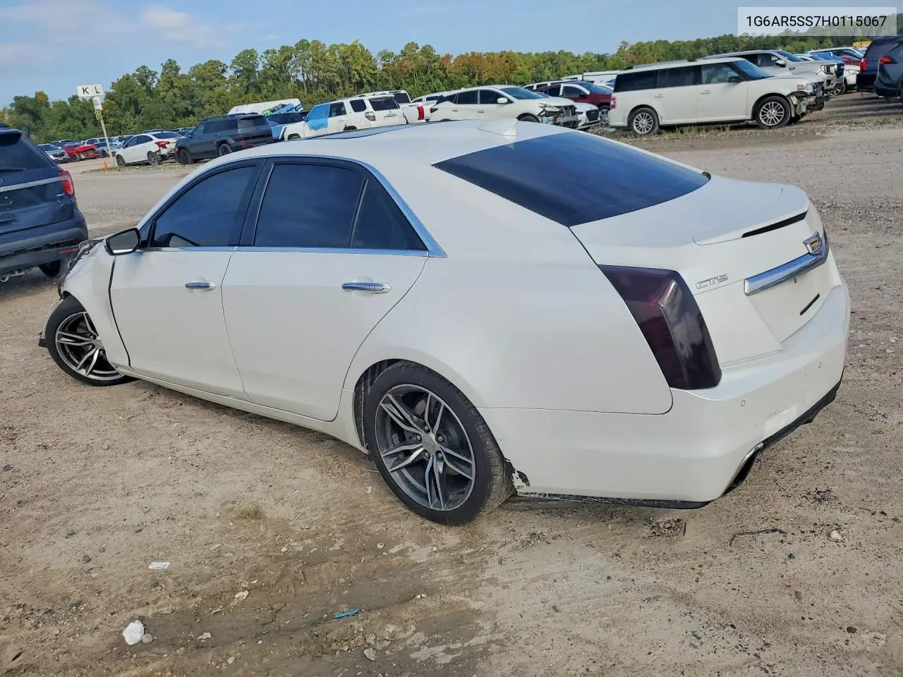 2017 CADILLAC CTS VIN 1G6AR5SS7H0115067 — фото 2