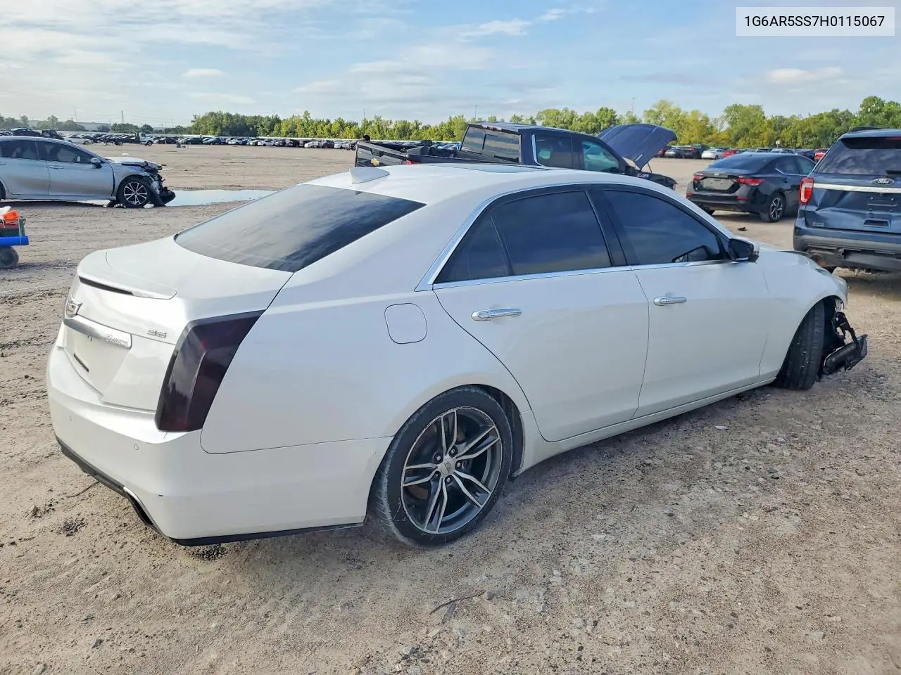 2017 CADILLAC CTS VIN 1G6AR5SS7H0115067 — фото 3