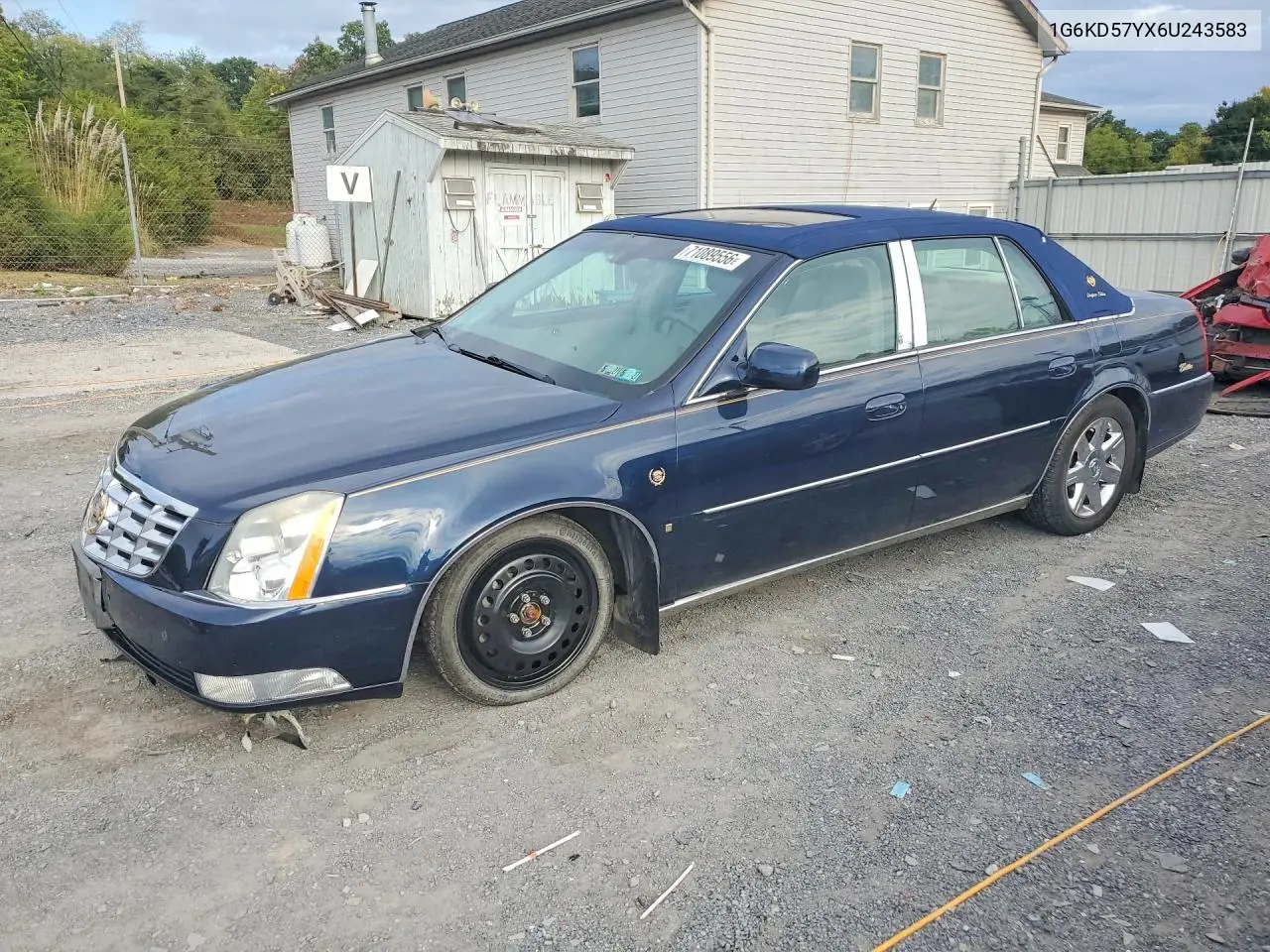CADILLAC DTS 2006, VIN 1G6KD57YX6U243583