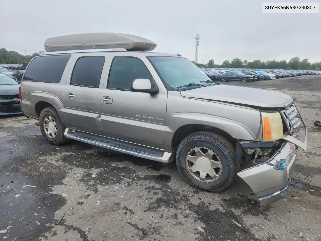 2003 CADILLAC ESCALADE VIN 3GYFK66N63G230307 — фото 4