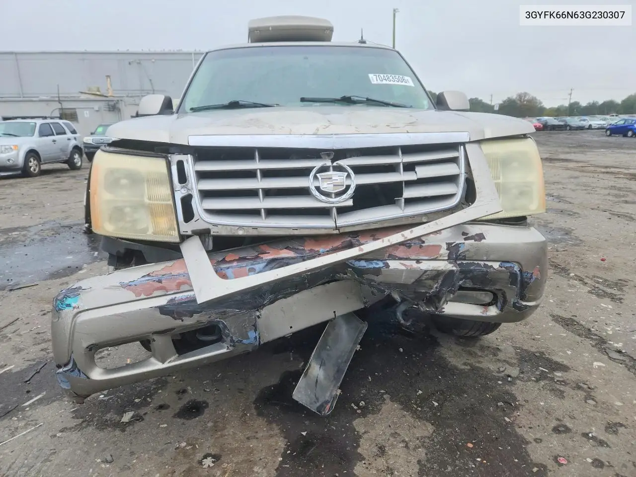 2003 CADILLAC ESCALADE VIN 3GYFK66N63G230307 — фото 5
