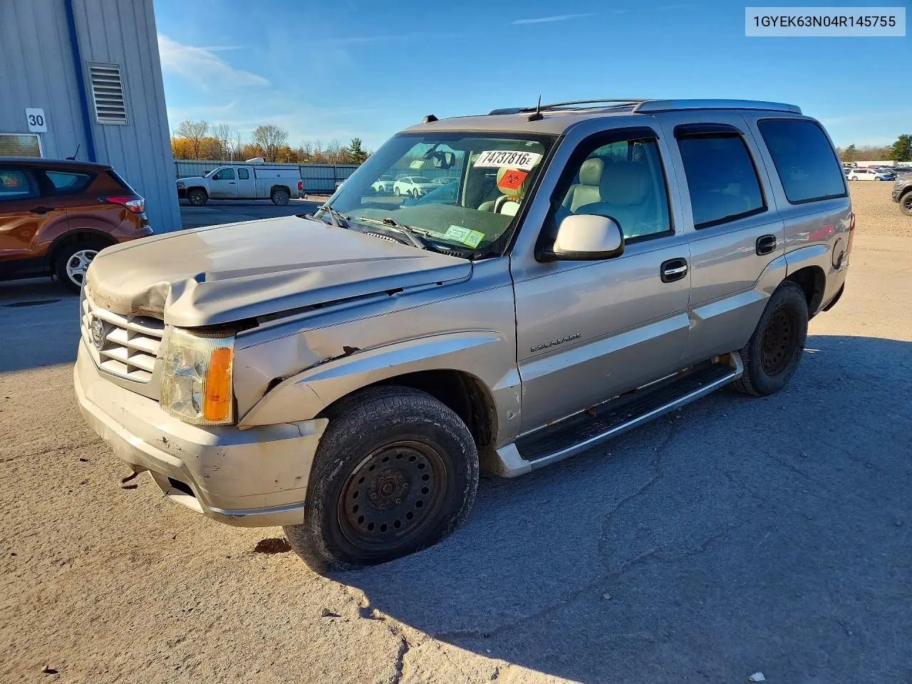CADILLAC ESCALADE 2004, VIN 1GYEK63N04R145755