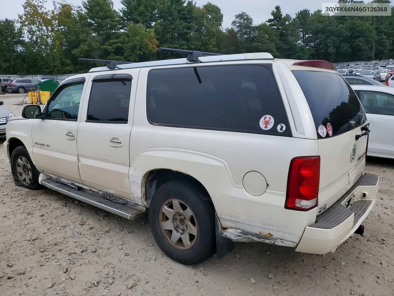 2006 CADILLAC ESCALADE VIN 3GYFK66N46G126368 — фото 2