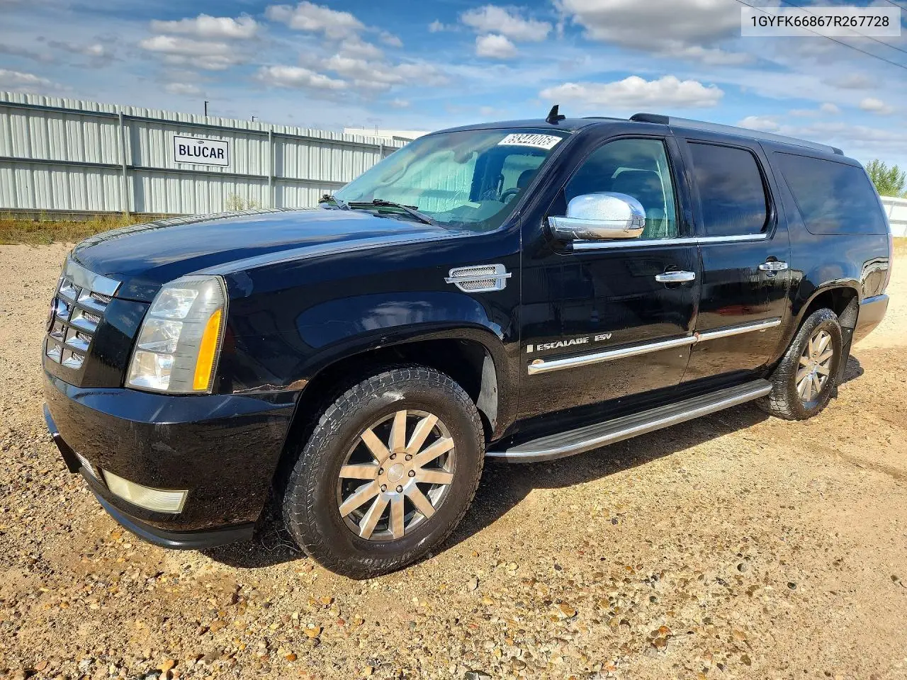 CADILLAC ESCALADE 2007, VIN 1GYFK66867R267728