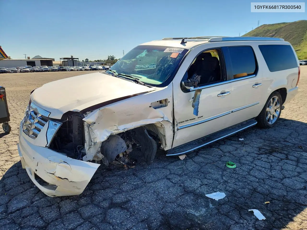 CADILLAC ESCALADE 2007, VIN 1GYFK66817R300540