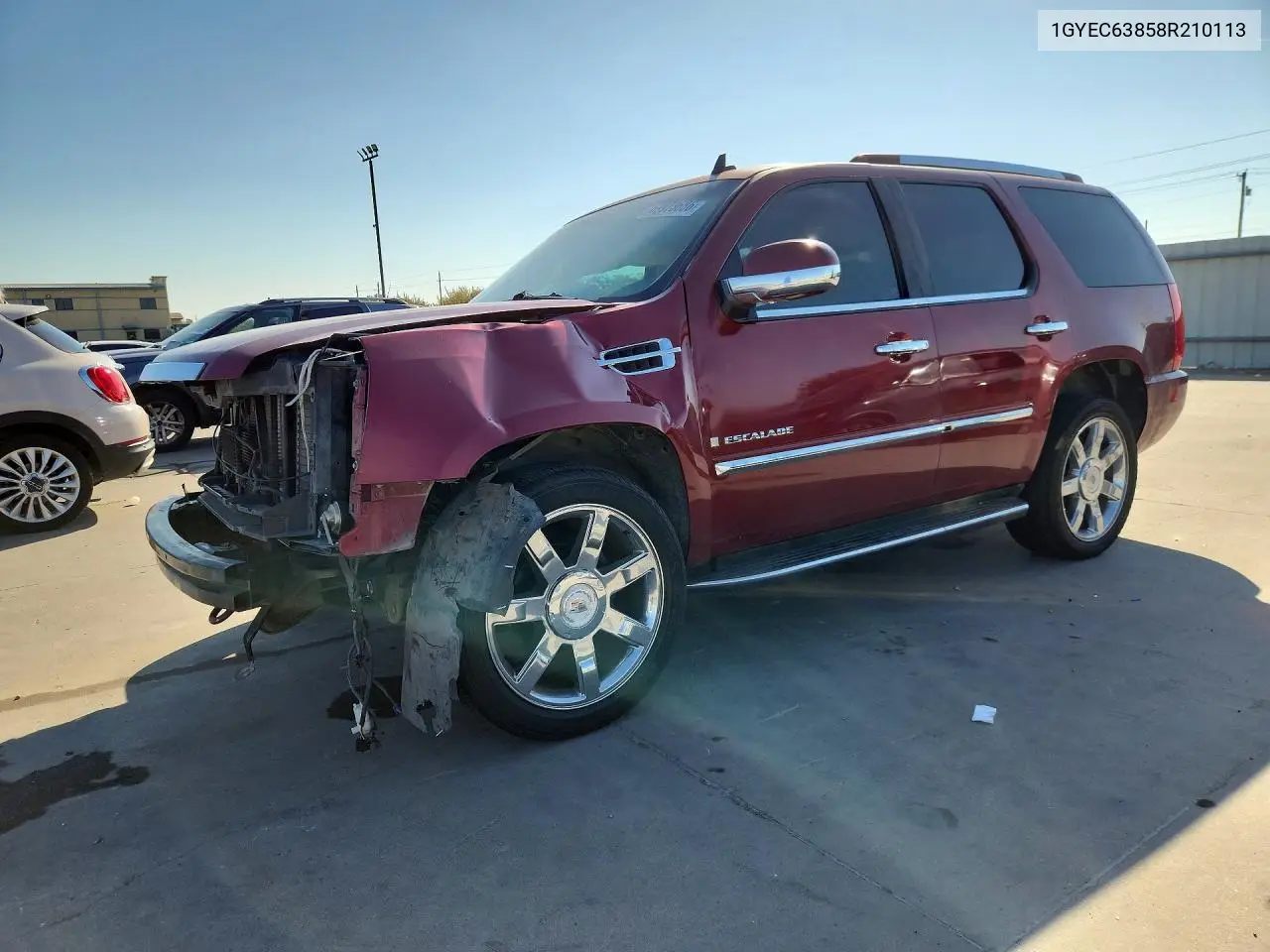 CADILLAC ESCALADE 2008, VIN 1GYEC63858R210113