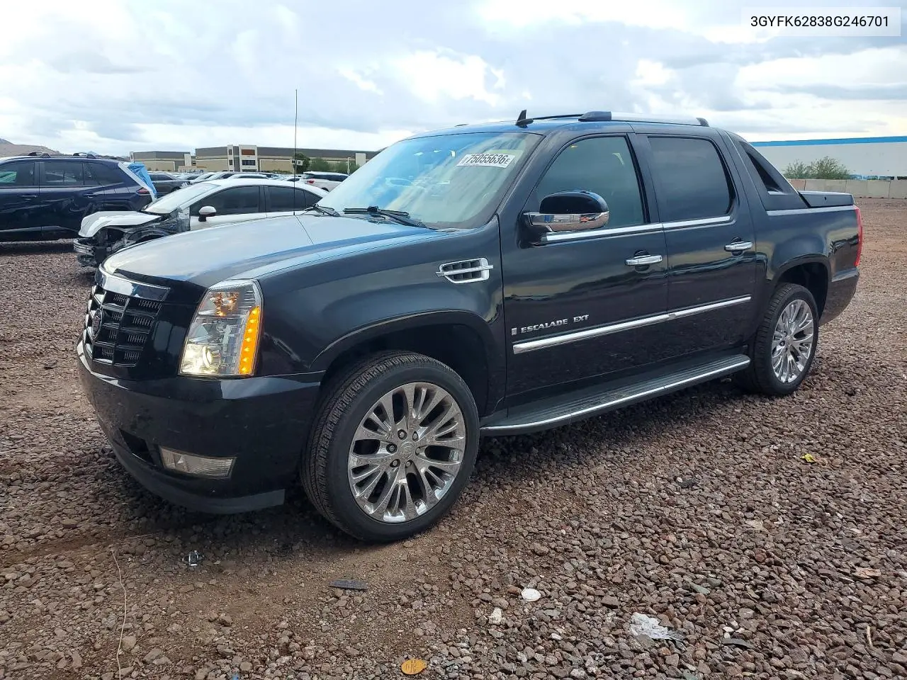 CADILLAC ESCALADE 2008, VIN 3GYFK62838G246701