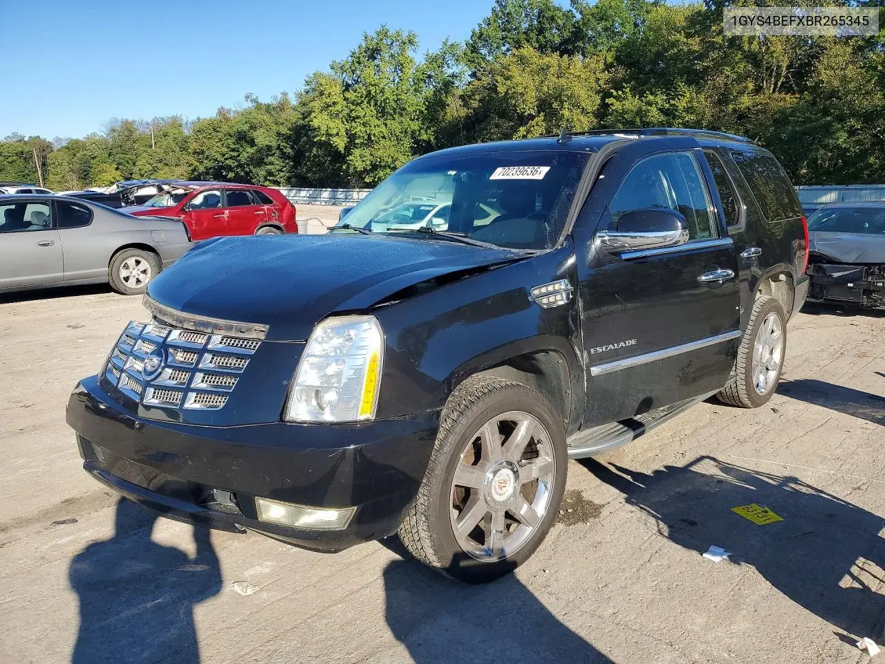CADILLAC ESCALADE 2011, VIN 1GYS4BEFXBR265345