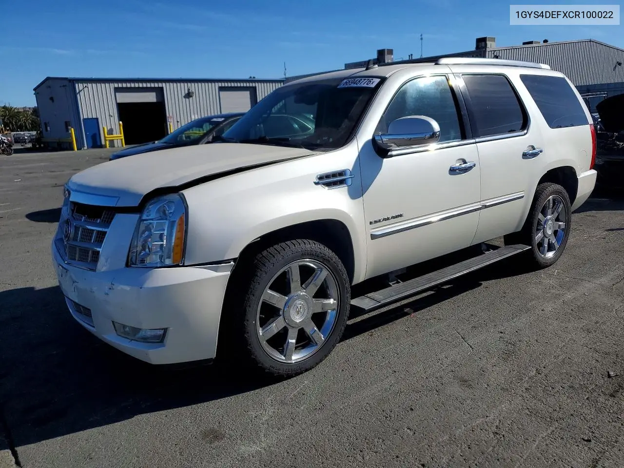 CADILLAC ESCALADE 2012, VIN 1GYS4DEFXCR100022