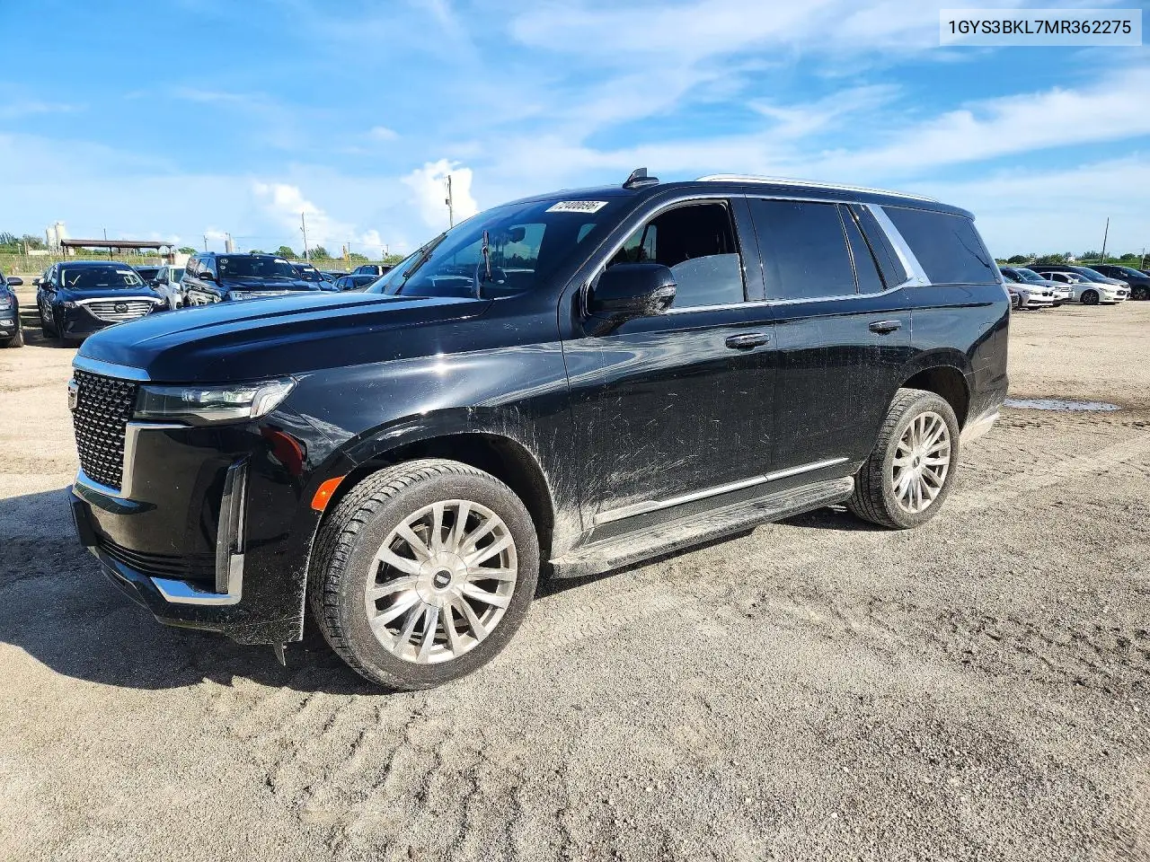 CADILLAC ESCALADE 2021, VIN 1GYS3BKL7MR362275