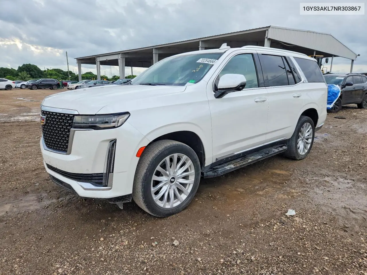 CADILLAC ESCALADE 2022, VIN 1GYS3AKL7NR303867