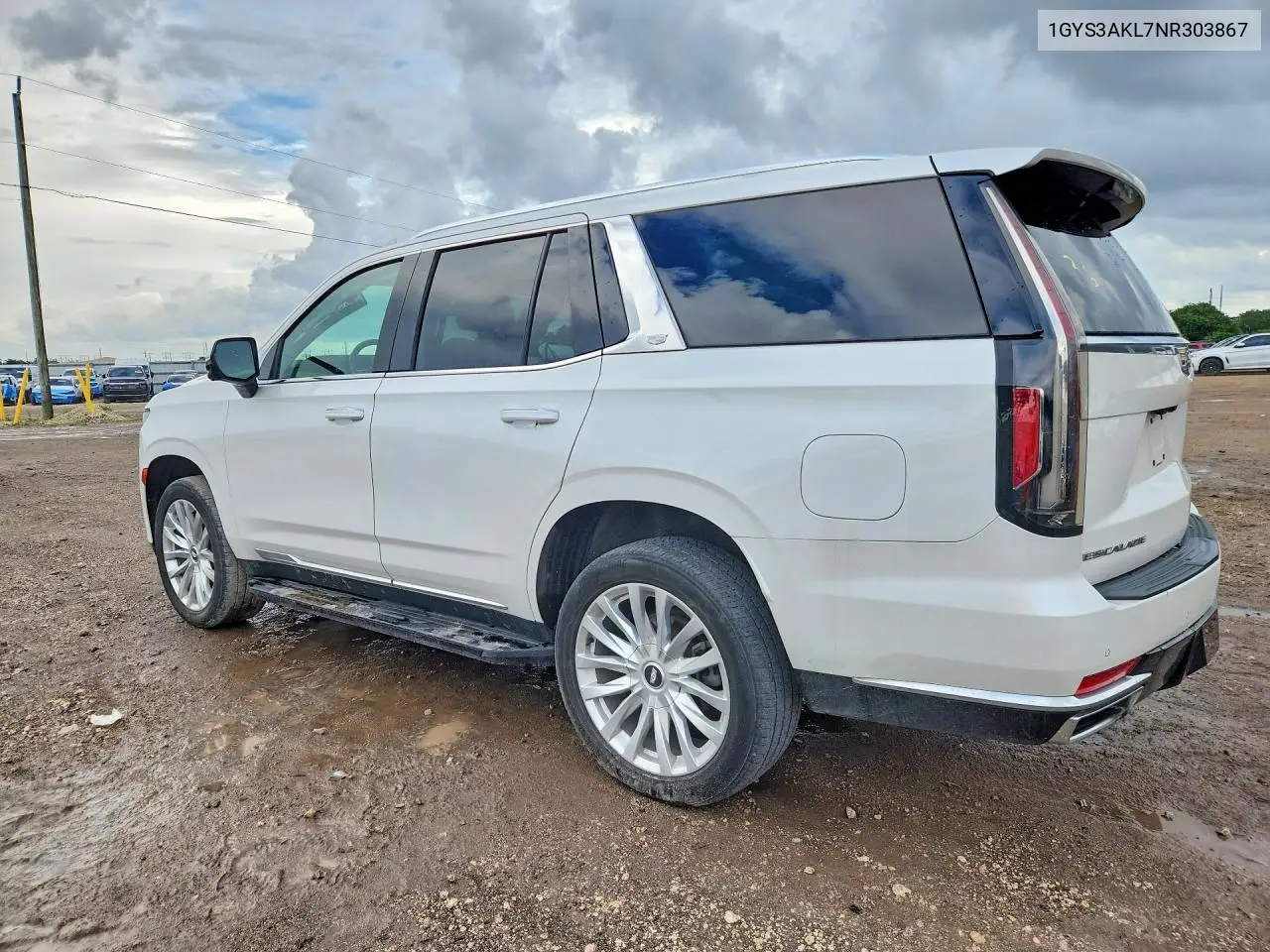 2022 CADILLAC ESCALADE VIN 1GYS3AKL7NR303867 — фото 2