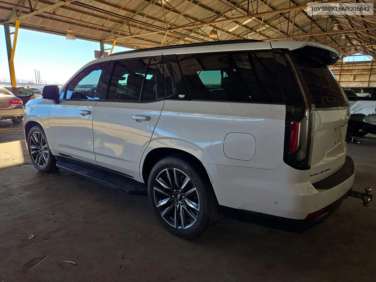 2022 CADILLAC ESCALADE VIN 1GYS3BKL6NR305843 — фото 2