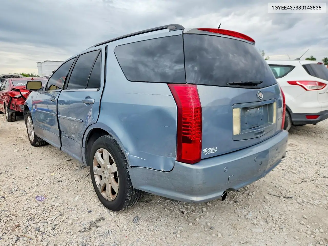 2008 CADILLAC SRX VIN 1GYEE437380143635 — фото 2