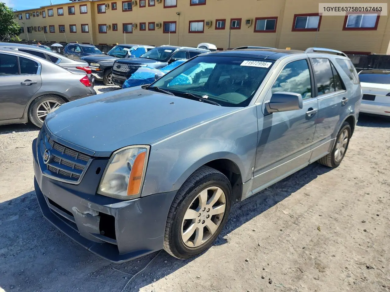 CADILLAC SRX 2008, VIN 1GYEE637580167463