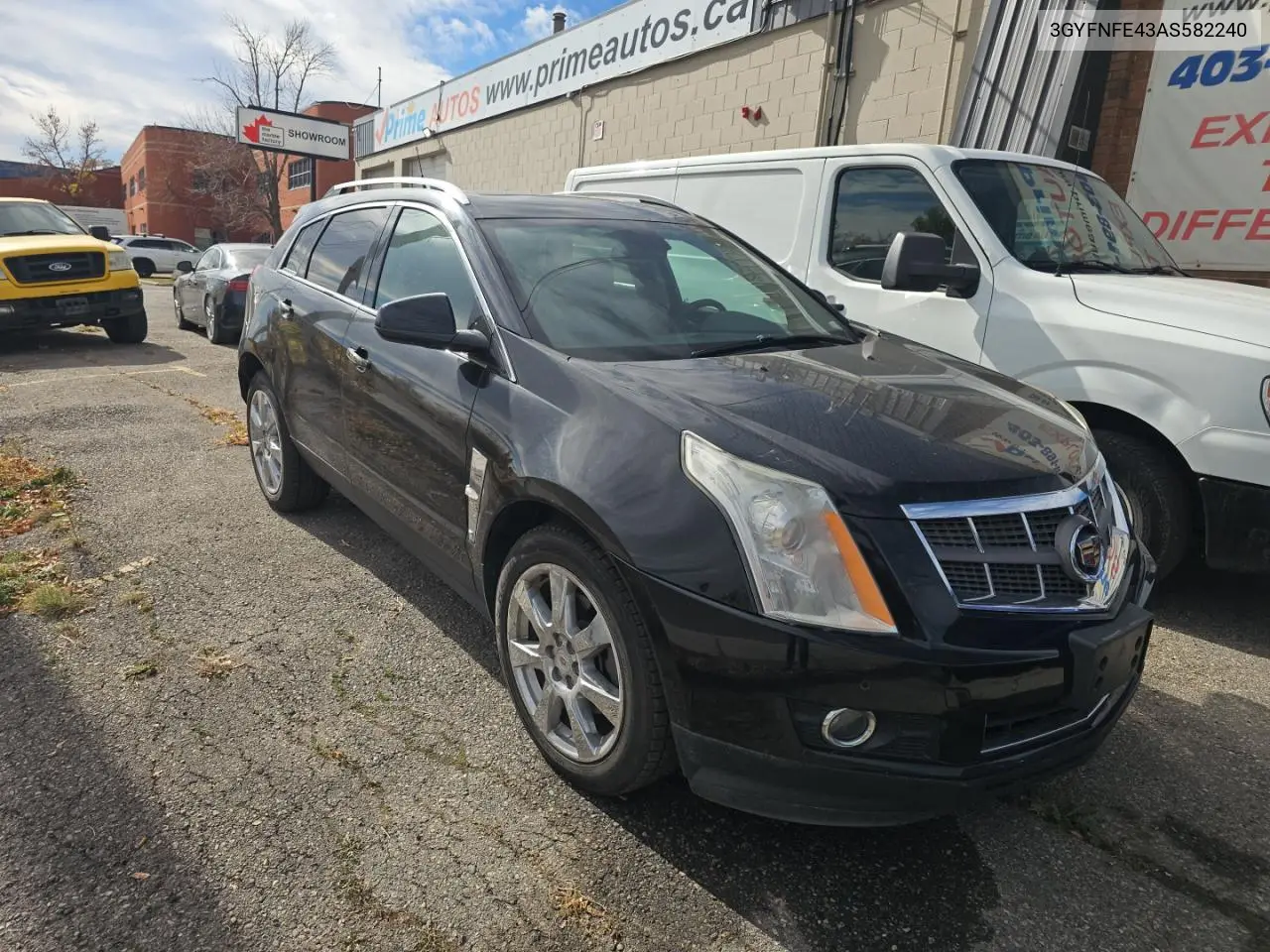 CADILLAC SRX 2010, VIN 3GYFNFE43AS582240
