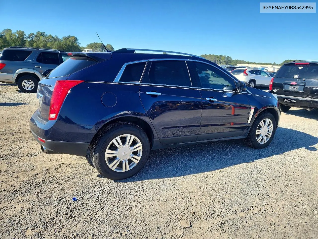 2011 CADILLAC SRX VIN 3GYFNAEY0BS542995 — фото 3