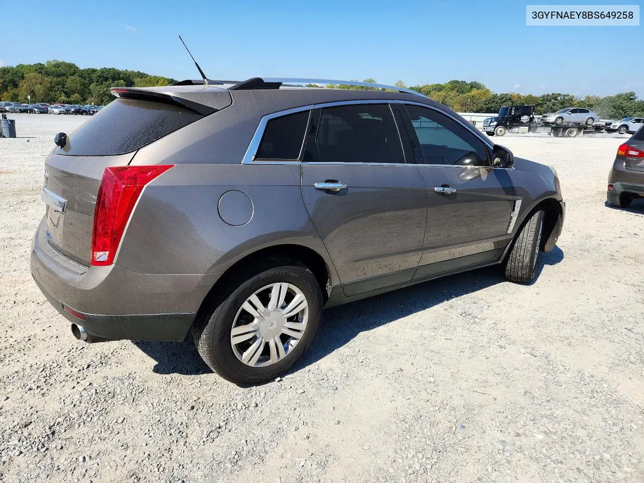 2011 CADILLAC SRX VIN 3GYFNAEY8BS649258 — фото 3