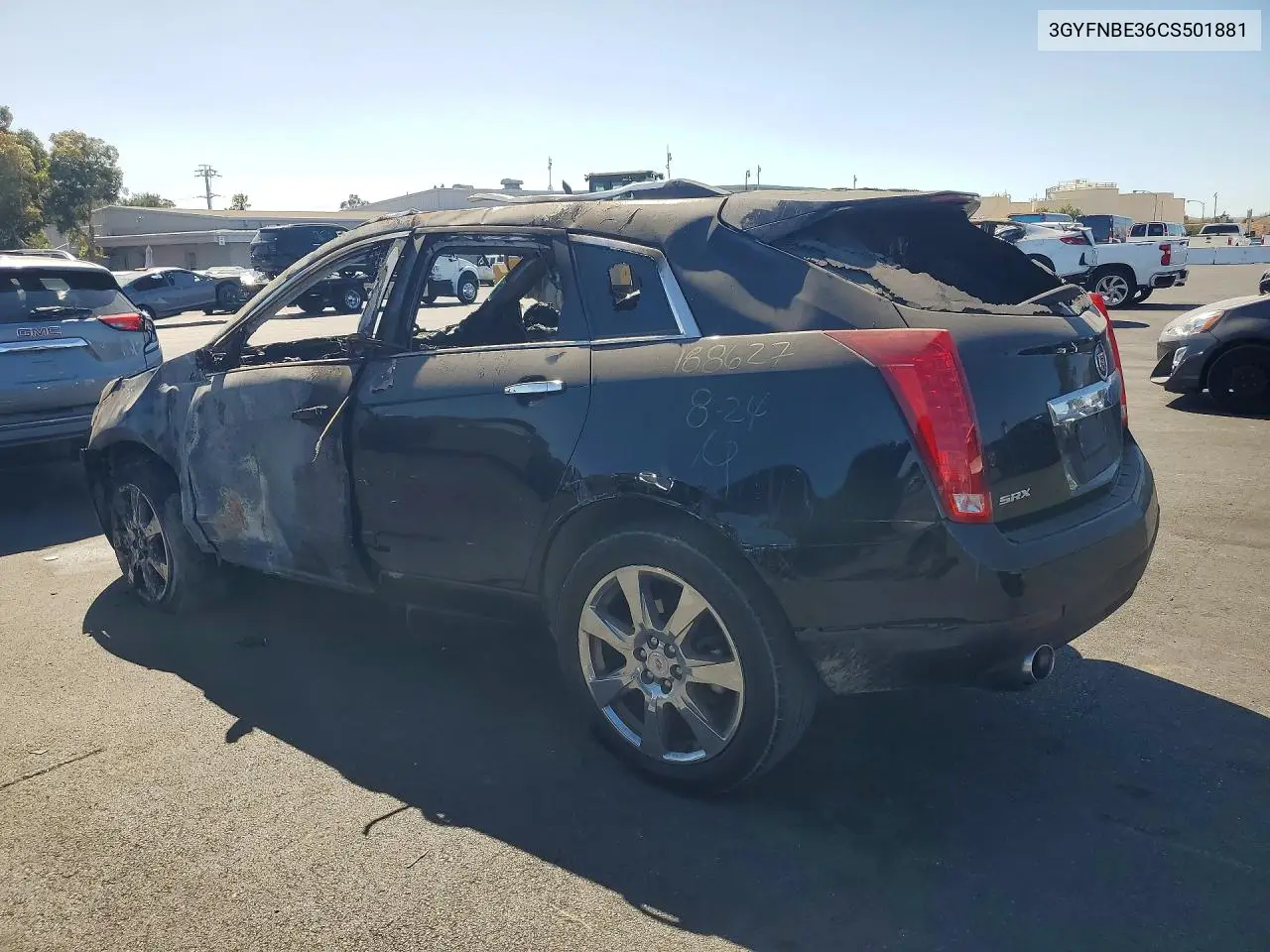 2012 CADILLAC SRX VIN 3GYFNBE36CS501881 — фото 2