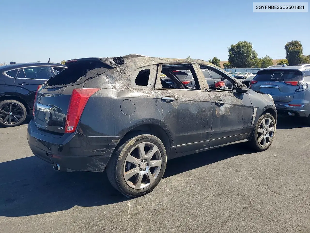 2012 CADILLAC SRX VIN 3GYFNBE36CS501881 — фото 3