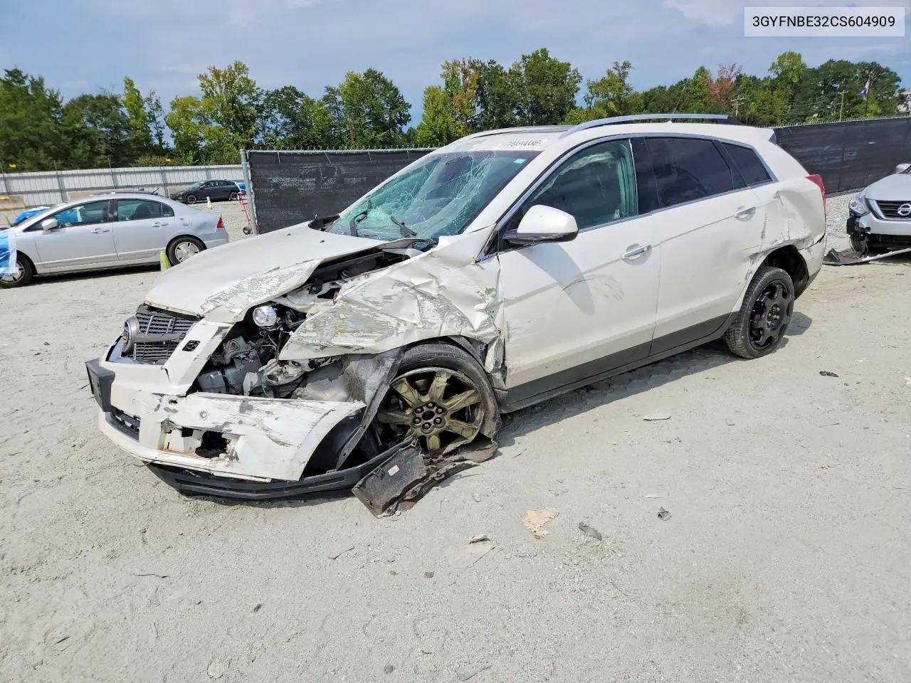 2012 CADILLAC SRX VIN 3GYFNBE32CS604909 — фото 1