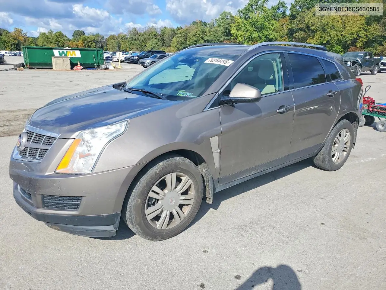 CADILLAC SRX 2012, VIN 3GYFNDE36CS630585