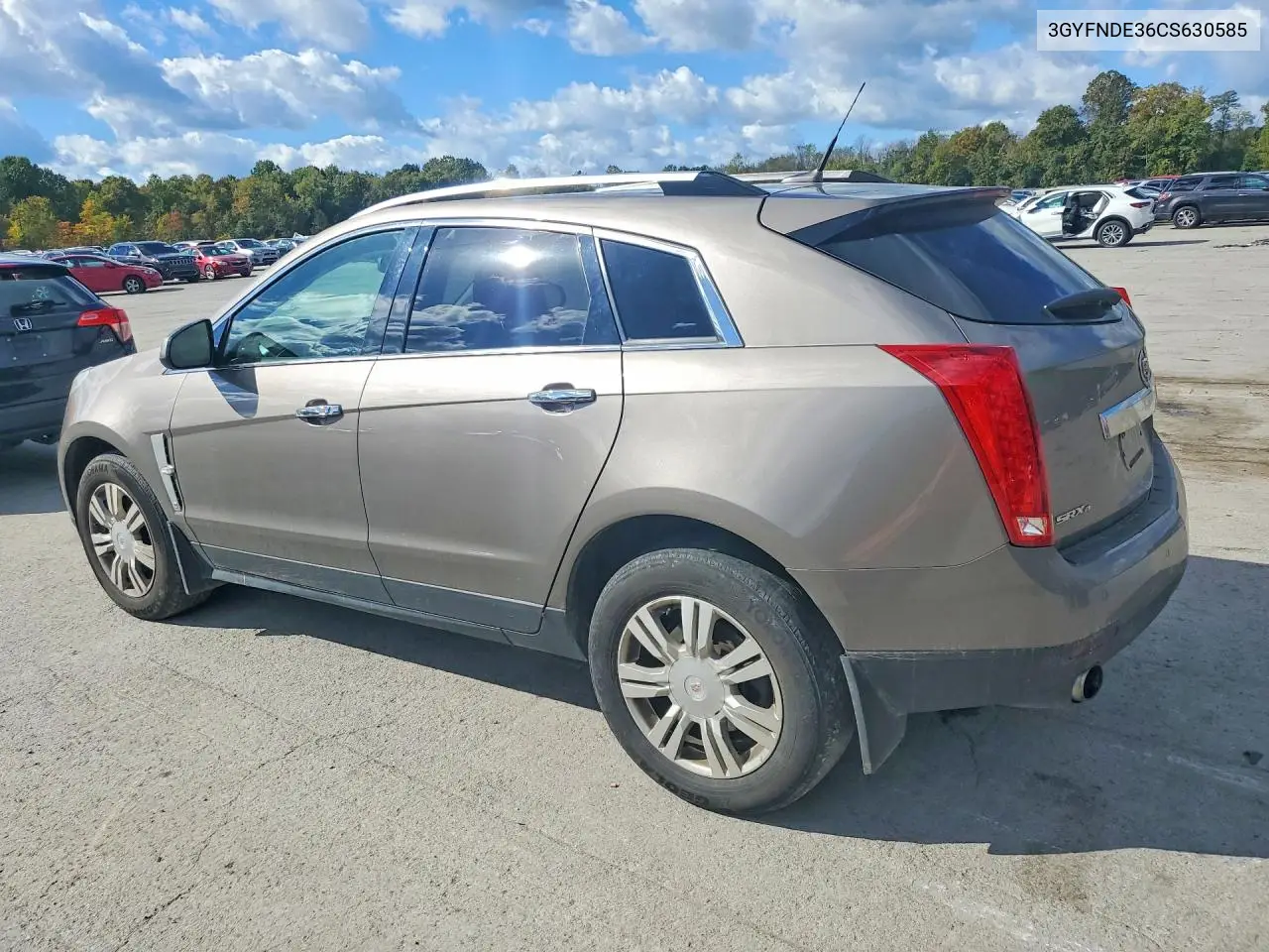 2012 CADILLAC SRX VIN 3GYFNDE36CS630585 — фото 2