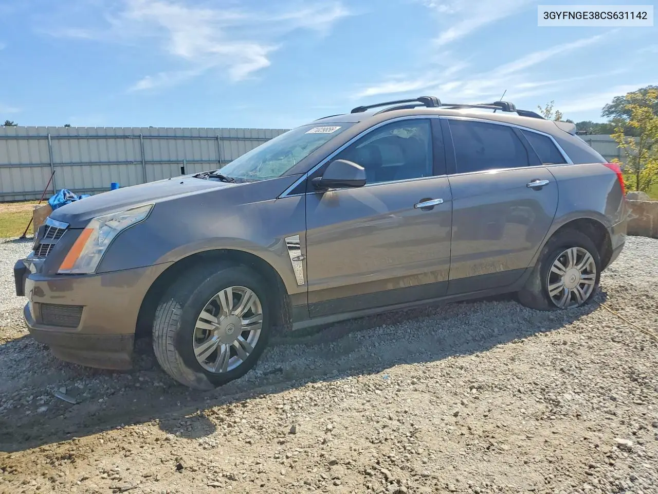 CADILLAC SRX 2012, VIN 3GYFNGE38CS631142