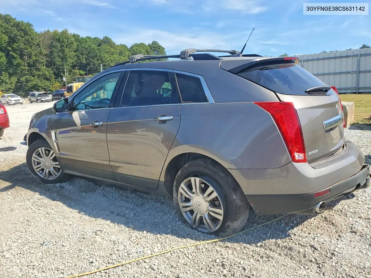 2012 CADILLAC SRX VIN 3GYFNGE38CS631142 — фото 2