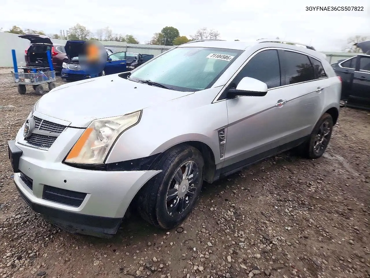CADILLAC SRX 2012, VIN 3GYFNAE36CS507822