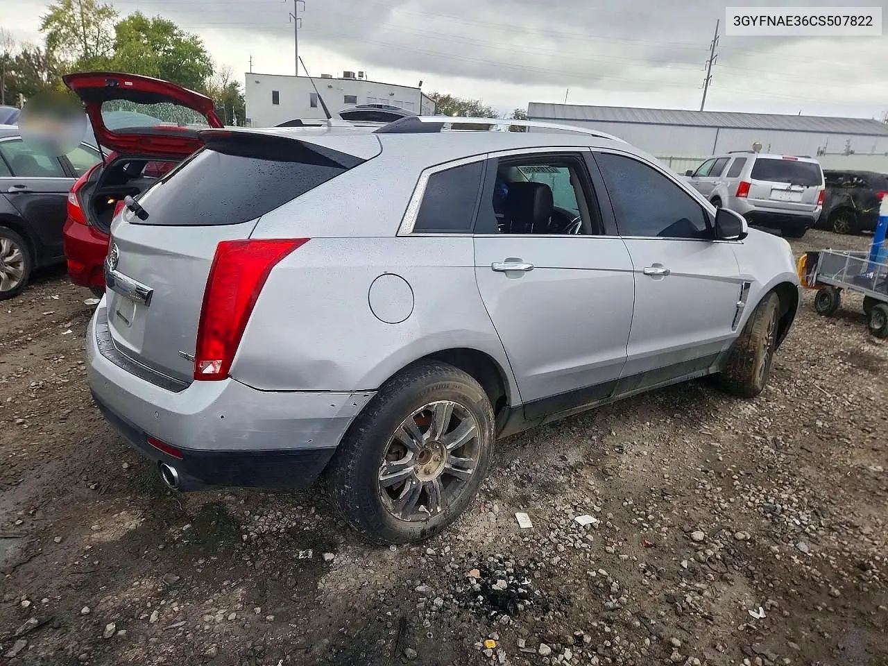 2012 CADILLAC SRX VIN 3GYFNAE36CS507822 — фото 3